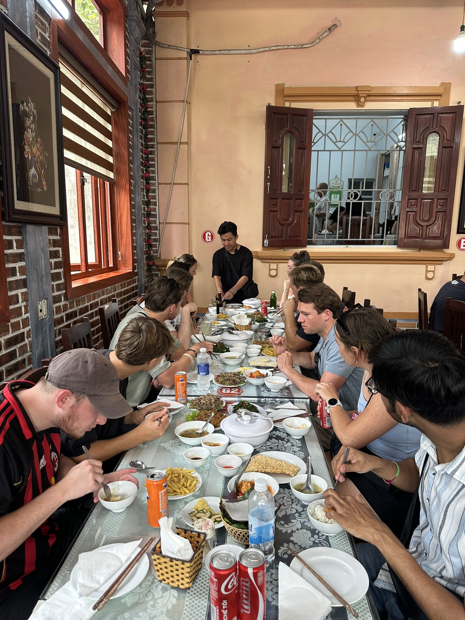 Panoramic view of the winding river from the peak